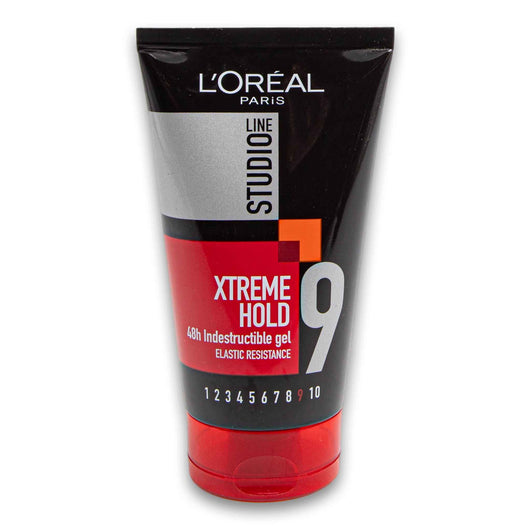 Loreal PARiS, Studio Line 48h Indestructible Gel Elastic Resistance 9 Xtreme Hold 150ml - Cosmetic Connection