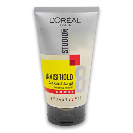 Loreal PARiS, Studio Line 24h Natural Clear Gel Invisi-hold Non Sticky Non Stiff Extra Strength 150ml - Cosmetic Connection