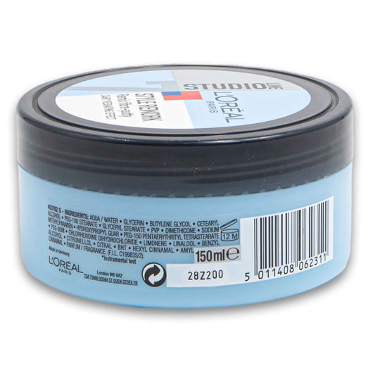 Loreal PARiS, Studio Line Style Rework 7 Remix Fibre-putty 24HR Reshaping Effect 150ml - Cosmetic Connection