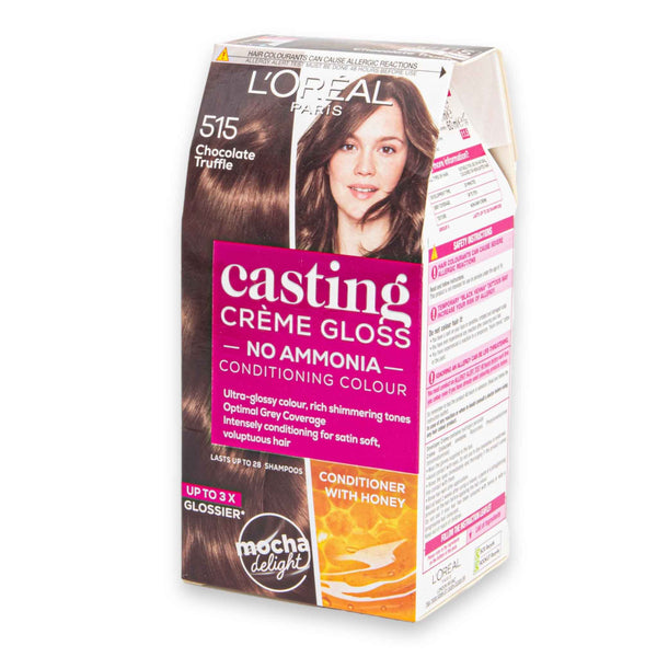 L’Oréal Paris, Casting Crème Gloss Hair Colour 515 Chocolate Truffle | No Ammonia Conditioning Colour with Honey - Cosmetic Connection