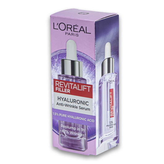 Loreal PARiS, Revitalift Filler Hyaluronic Anti-wrinkle Serum 1.5% Pure Hyaluronic Acid 30ml - Cosmetic Connection