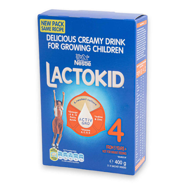 Lactokid 4 400g | From 3 Years+ – Delicious Creamy Drink with Activ-Grow for Growing Children
