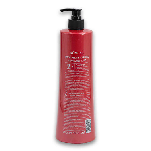 Kormesic, Botox & Keratin Conditioner Deeply nourish Hair Roots Powerful Repair 800ml - Cosmetic Connection