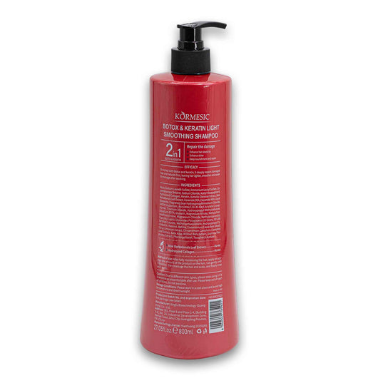 Kormesic, Botox & Keratin Shampoo Deep into Hair Fiber Repair the Damage 800ml - Cosmetic Connection