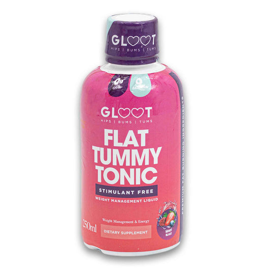 Gloot - Hips Bums & Tums, Flat Tummy Tonic Stimulant Free Weight Management Liquid Berry Blast 250ml - Cosmetic Connection