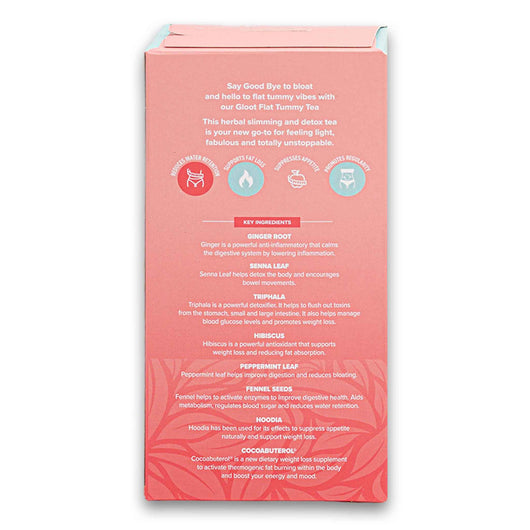 Gloot - Hips Bums & Tums, Flat Tummy Tea Detox Slimming Tea 20 Bags - Cosmetic Connection