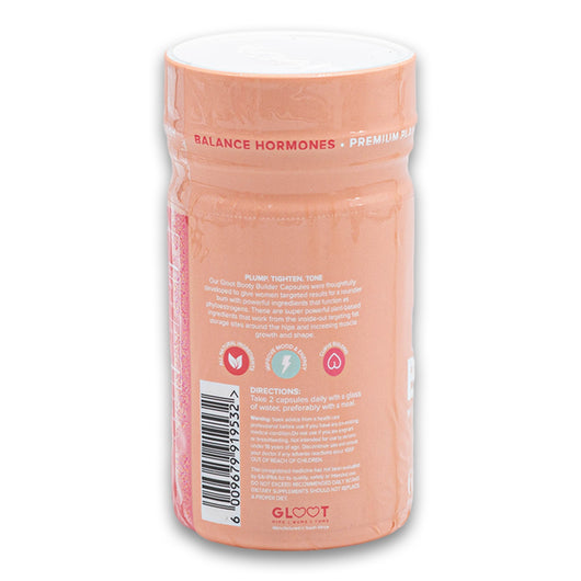 Gloot - Hips Bums & Tums, Booty Builder Maca Root 560mg Capsules All-natural Curve Supplement 60 Capsules - Cosmetic Connection