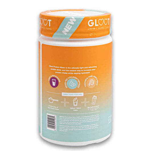 Gloot - Hips Bums & Tums, Protein Water Hydrolyzed Collagen & Whey Protein Isolate Blend Tropical Crush 323g - Dietary Supplement - Cosmetic Connection