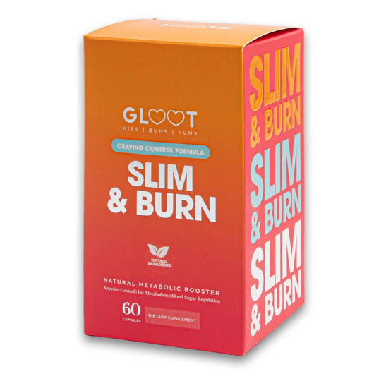 Gloot - Hips Bums & Tums, Slim & Burn Natural Metabolic Booster 60 Capsules - Dietary Supplement - Cosmetic Connection