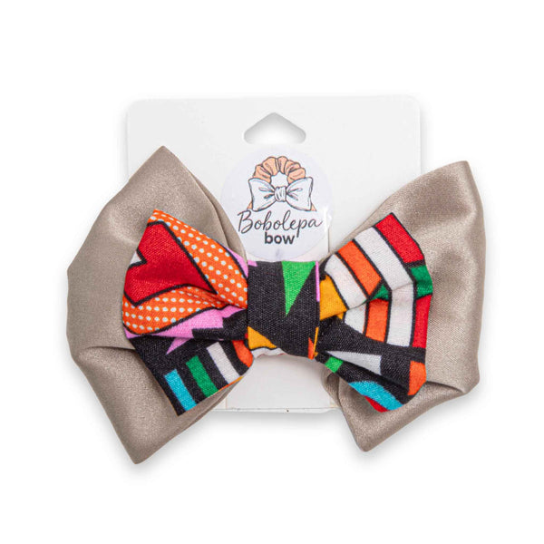 Traditional Big & Small Hair Bow | Assorted Colour – Stylish & Comfortable Elastic Band for Secure Hol