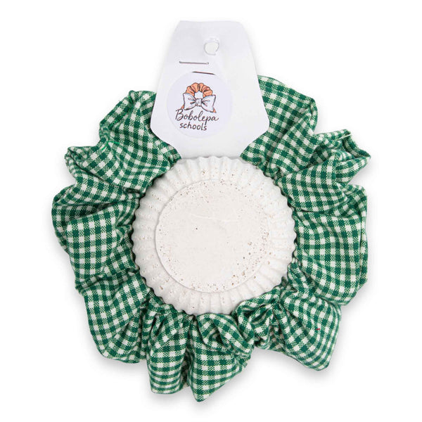 School Hair Scrunchie | Assorted Colour – Durable Gingham Design Comfortable Everyday Wear