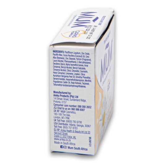 Mum, Cream Deodorant with Soothing Camomile 50ml | Caring Formula for Gentle Long-Lasting Protection - Cosmetic Connection