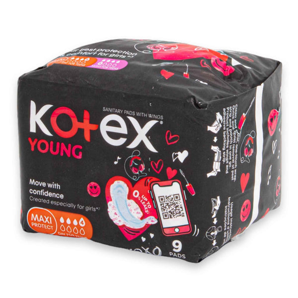 Young Sanitary Pads with Wings 9 Pack | Maxi Protect – Designed for Teens with Comfort & Confidence