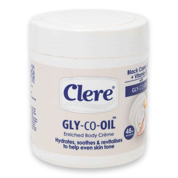 Gly-Co-Oil Enriched Body Cream 450ml | With Black Castor Oil & Vitamin E – 48hr Moisture for Hydrated Even-Toned & Radiant Skin