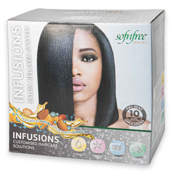 Infusions Salon Relaxer System | Customised Haircare Solutions for Smooth Silky Results – 10 Full Head Applications