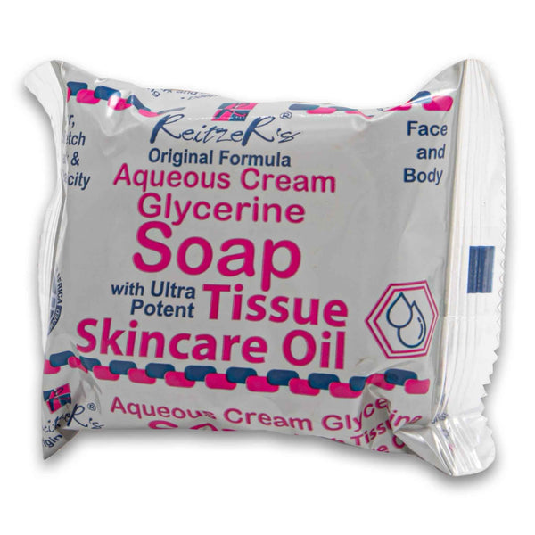 Aqueous Cream Glycerine Soap Bar 150g | Face and Body – With Ultra Potent Tissue Skincare Oil