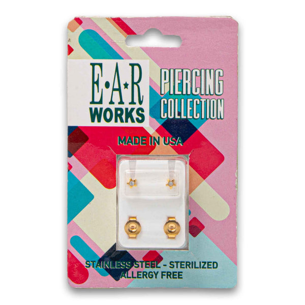 EAR Works, Starlite Stainless Steel Earrings | Sterilized Allergy-Free & Safe for Sensitive Ears - Cosmetic Connection