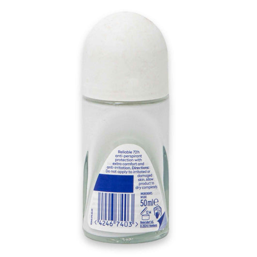 Nivea, Derma Control Roll-On for Women 50ml | With Pure Hyaluron & Pro-Vitamin B5 – 72Hr Protection Extra Comfort & Skin Defense - Cosmetic Connection