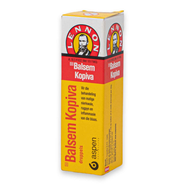 Lennon, Balsem Kopiva 20ml | Herbal Drops – Relief for Kidney Ailments Backache & Bladder Inflammation - Cosmetic Connection