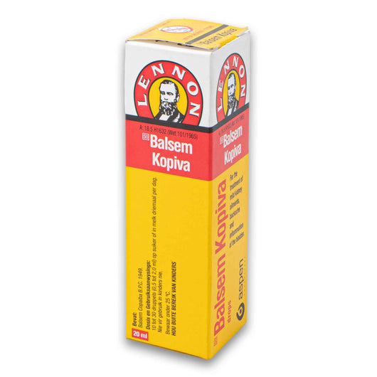 Lennon, Balsem Kopiva 20ml | Traditional Remedy for Mild Kidney Ailments Backache & Bladder Inflammation - Cosmetic Connection