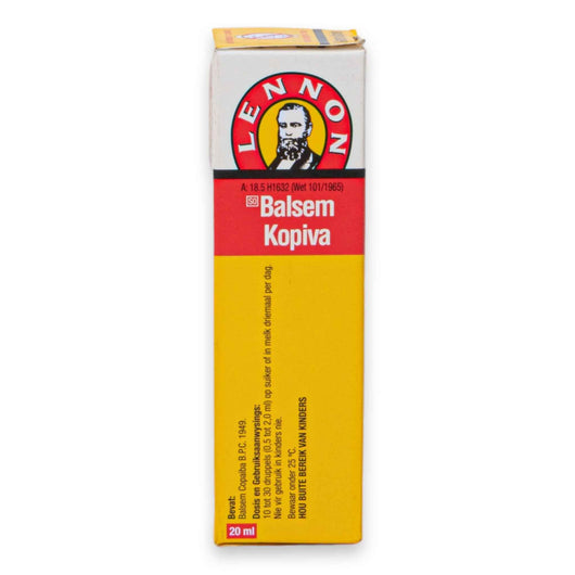 Lennon, Balsem Kopiva 20ml | Herbal Drops – Relief for Kidney Ailments Backache & Bladder Inflammation - Cosmetic Connection