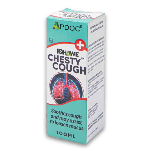 iQhawe, Chesty Cough Syrup 100ml | Soothes Cough and Helps Loosen Mucus for Easier Breathing - Cosmetic Connection