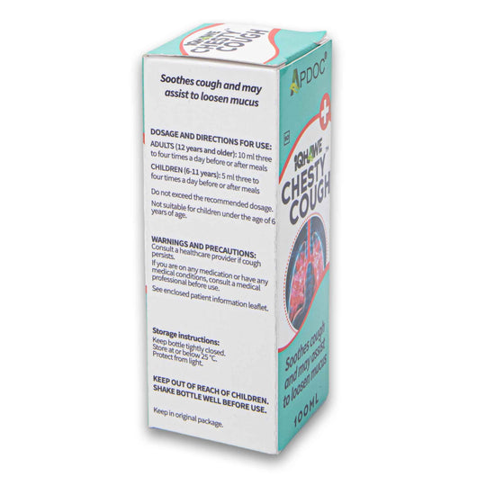 iQhawe, Chesty Cough Syrup 100ml | Soothes Cough and Helps Loosen Mucus for Easier Breathing - Cosmetic Connection