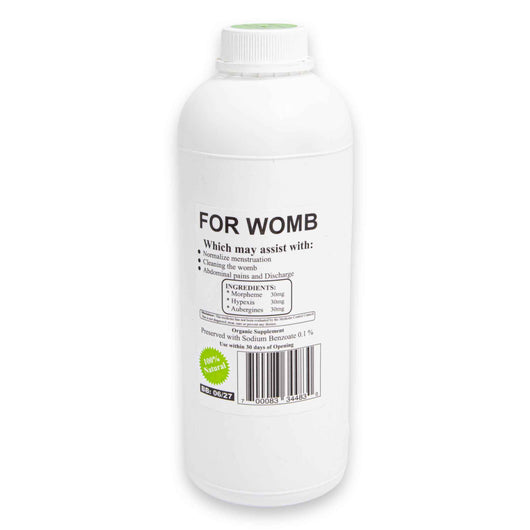 Incredible Health Connexion, Tubes Womb & Menstrual Periods Cleansing 1L | Herbal Cleanser for Reproductive Health & Detox Support - Cosmetic Connection