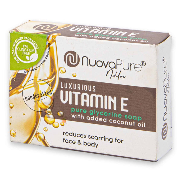 Vitamin E Glycerine Soap 100g | Moisturizing & Scar-Reducing Face and Body Bar with Coconut Oil – Handcrafted for Smooth Radiant Skin