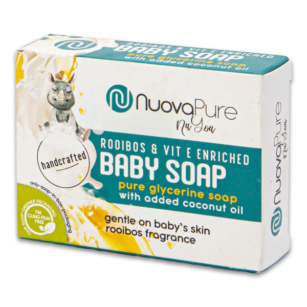 Rooibos & Vitamin E Baby Soap 100g | Gentle Glycerine Bar with Coconut Oil – Nourishing & Soothing Care for Delicate Baby Skin