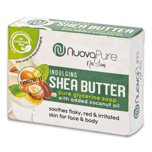 Shea Butter Glycerine Soap 100g | Hydrating & Soothing Bar with Coconut Oil – Handcrafted for Dry Flaky & Sensitive Skin