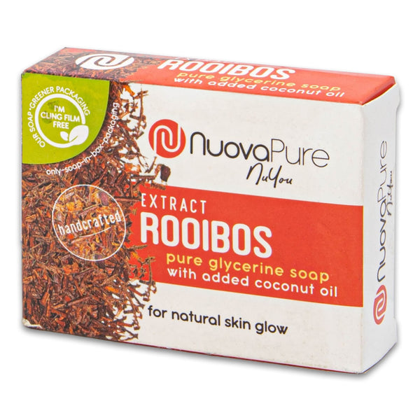 Rooibos Extract Glycerine Soap 100g | Handcrafted with Coconut Oil – Brightening & Revitalizing Bar for a Natural Healthy Skin Glow