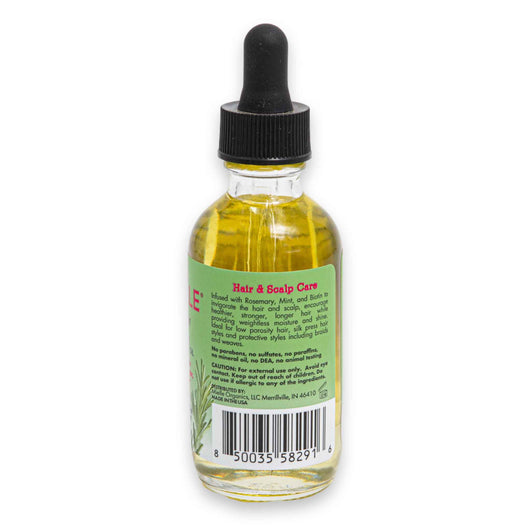 Mielle, Rosemary Mint Light Scalp & Hair Strengthening Oil 59ml | Biotin-Infused Formula – Nourishes Low Porosity Hair & Promotes Healthy Growth - Cosmetic Connection
