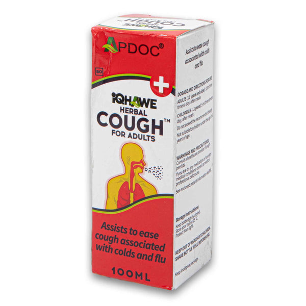 Herbal Cough Syrup for Adults 100ml | Helps Ease Cough Associated with Colds and Flu