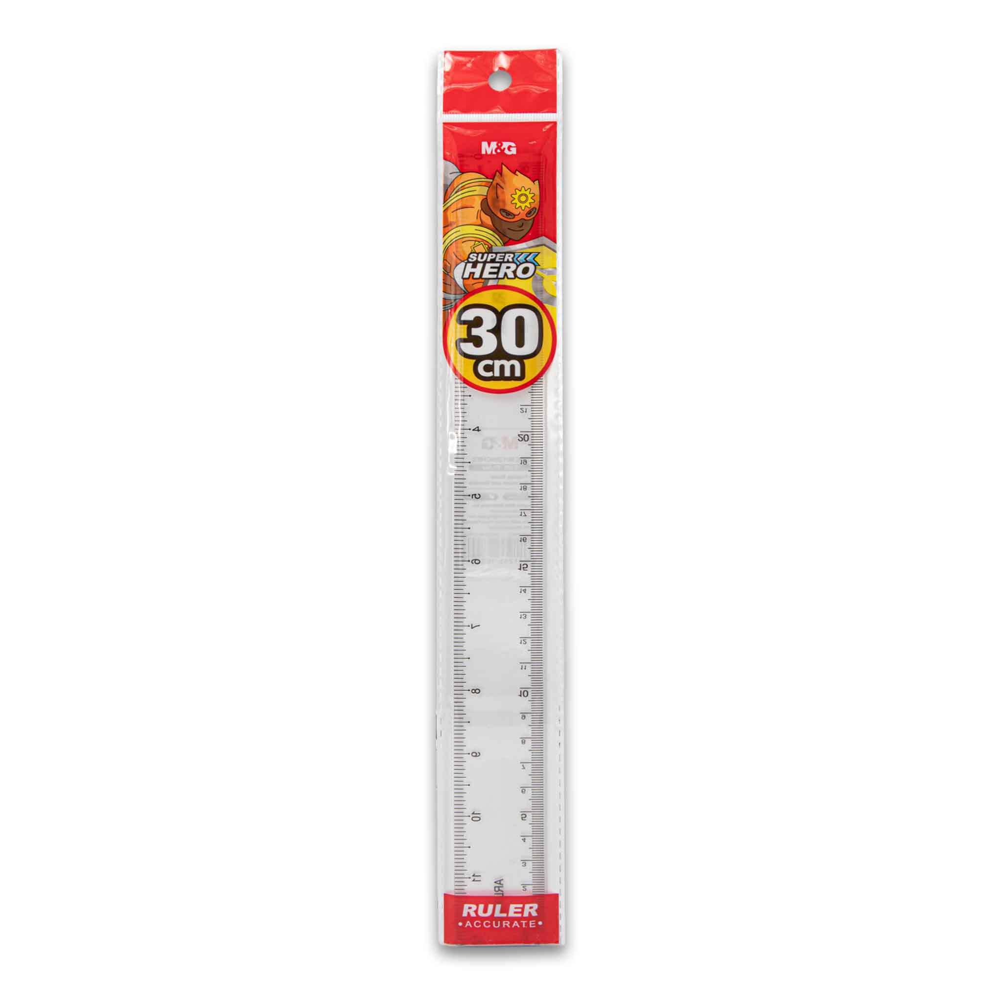 Superhero Ruler 30cm Clear Plastic Measuring Tool – Cosmetic Connection