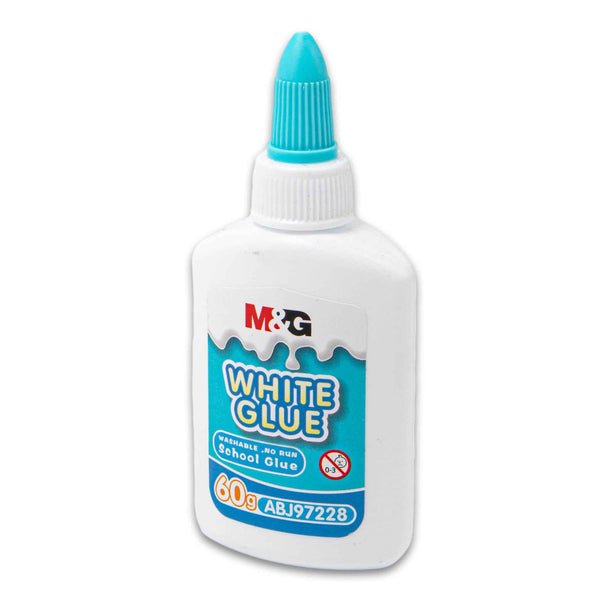 White Glue 60g | Washable No-Run Formula – Perfect for School Crafts & Projects