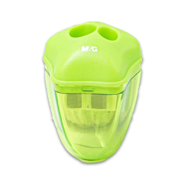 Dual Hole Sharpener | Compact Design with Shavings Container – Assorted Colours Based on Stock Availability