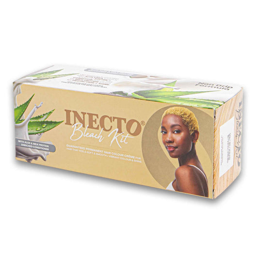 Inecto, Bleach Kit 126g | Permanent Hair Colour Cream with Aloe & Milk Protein – Vibrant Colour & Shine - Cosmetic Connection