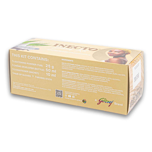 Inecto, Bleach Kit 126g | Permanent Hair Colour Cream with Aloe & Milk Protein – Vibrant Colour & Shine - Cosmetic Connection