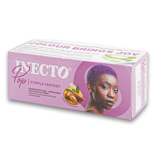 Inecto, Pop Fantasy 180g | Semi-Permanent Hair Colour Cream with Aloe Milk Protein & Argan Oil Conditioner - Cosmetic Connection
