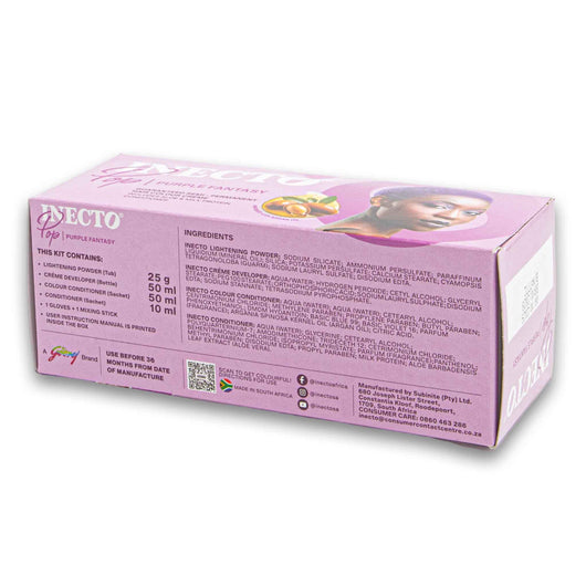 Inecto, Pop Fantasy 180g | Semi-Permanent Hair Colour Cream with Aloe Milk Protein & Argan Oil Conditioner - Cosmetic Connection