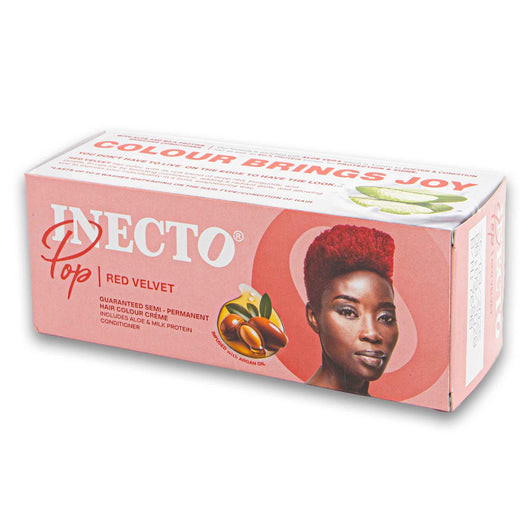 Inecto, Pop Fantasy 180g | Semi-Permanent Hair Colour Cream with Aloe Milk Protein & Argan Oil Conditioner - Cosmetic Connection