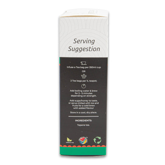 Tepane Wild Black Bush Indigenous Hormone Balance 20 Tagless Tea Bags ...