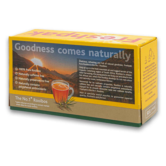 Pure Rooibos Tea 20 Tagless Tea Bags 50g | The no.1 Rooibos | Naturall ...