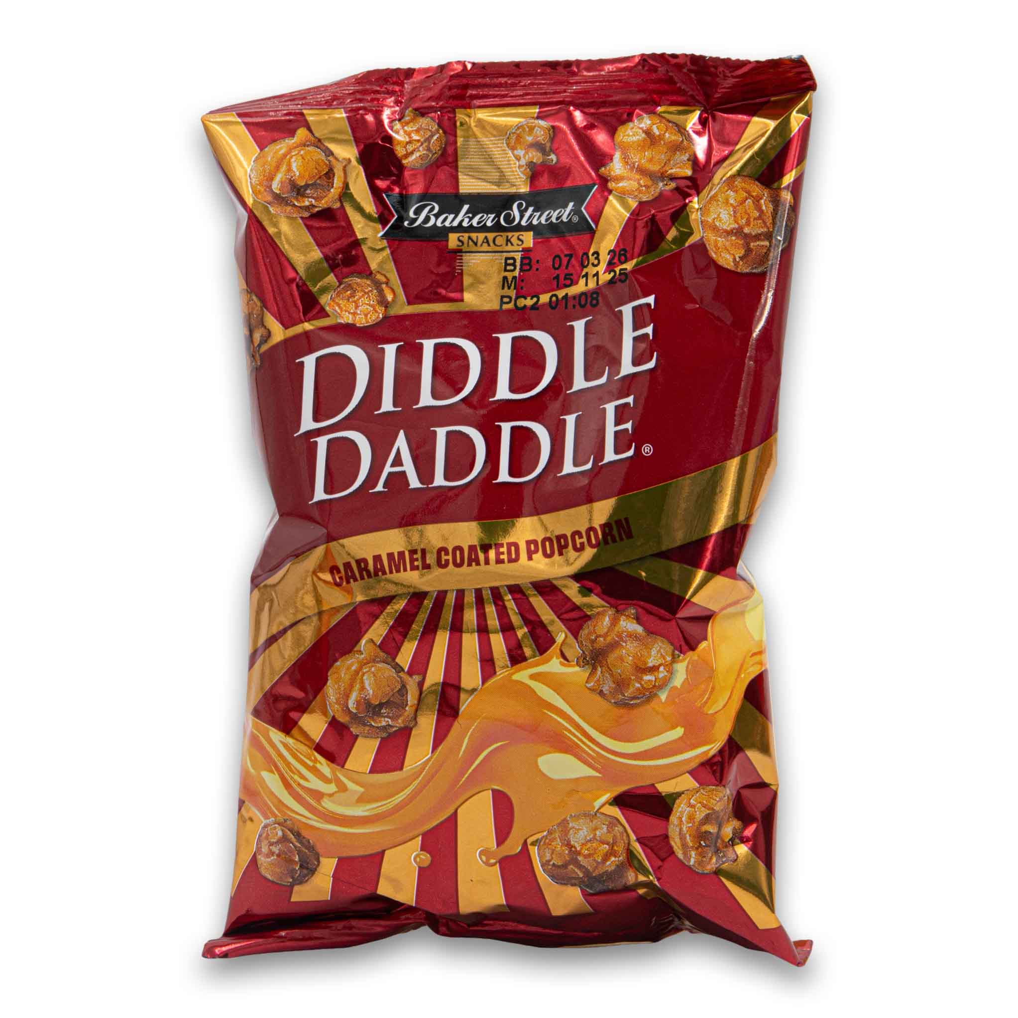 Sweet Diddle Diddle Daddle Caramel Coated Popcorn 45g | Sweet Crunchy Caramel Popco ...