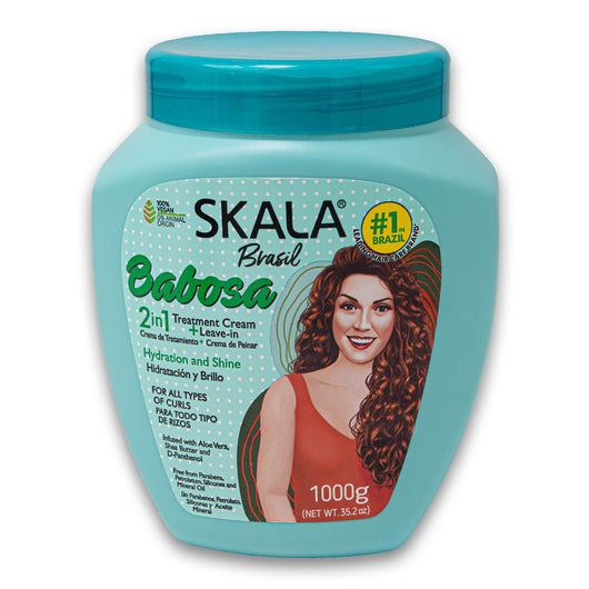 Brasil Babosa Aloe Vera 2-in-1 Hair Treatment Cream & Leave-In 1kg | H ...