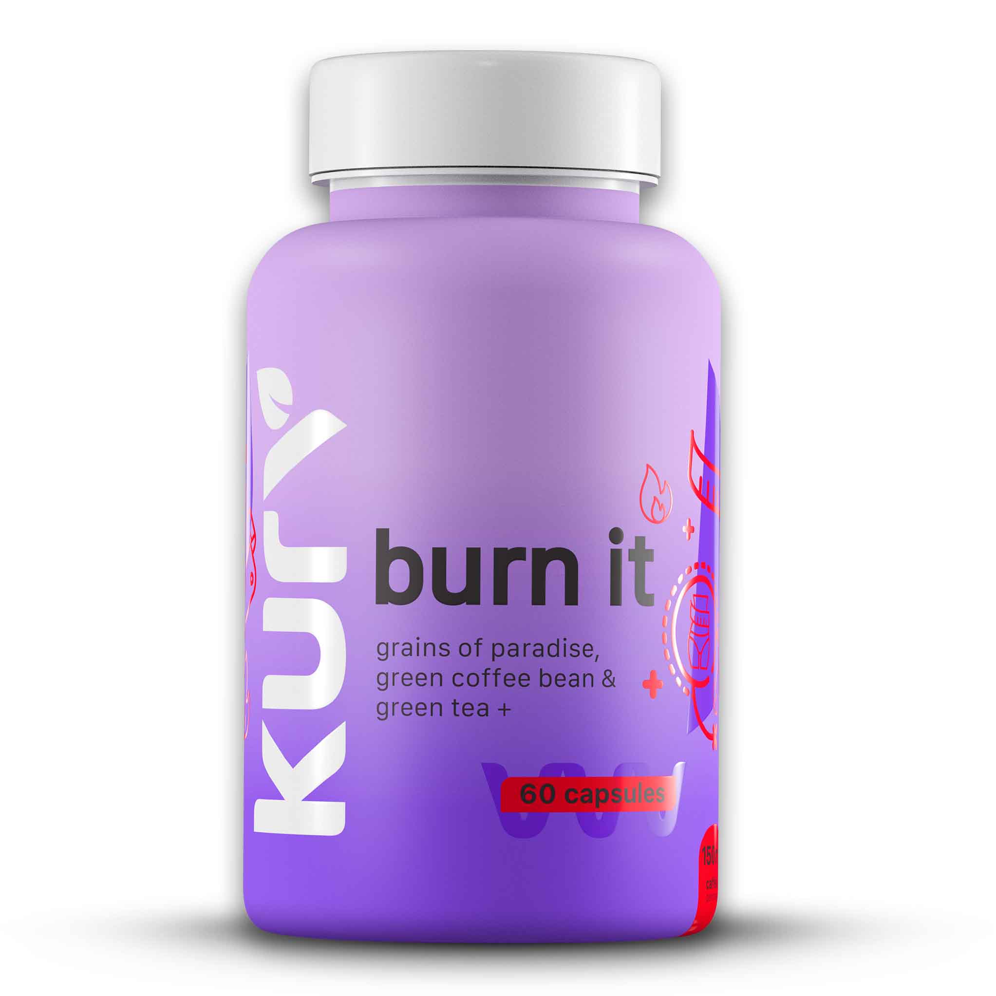 Burn It Fat Burner 60 Capsules | Metabolism Support with Green Tea Gre ...