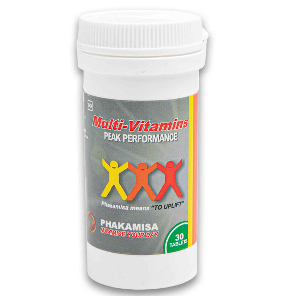 Phakamisa, Multi-Vitamins Peak Performance 30 Tablets - Cosmetic Connection
