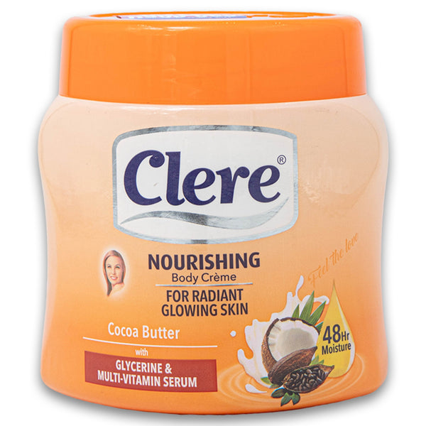 Clere, Nourishing Body Creme Glycerine & Multi-Vitamin Serum 500ml - Cosmetic Connection