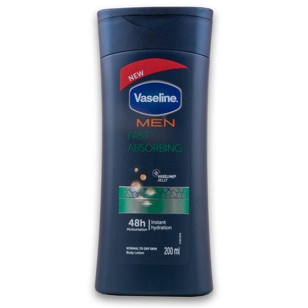 Vaseline, Men Fast Absorbing + Vaseline Jelly Body Lotion for Normal to Dry Skin 200ml - Cosmetic Connection